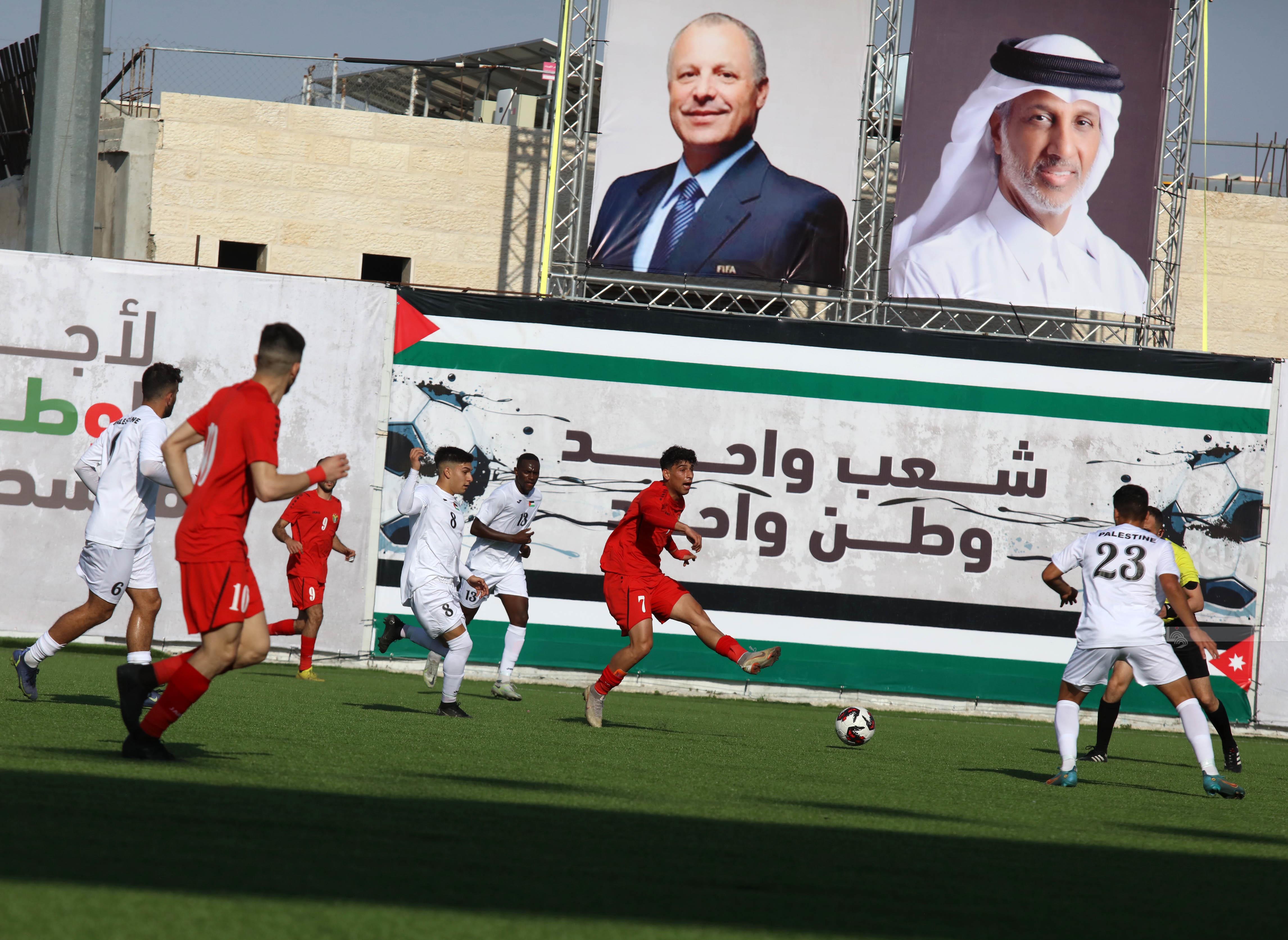 جانب من المباراة (تصوير: أحمد مزهر/ وفا)